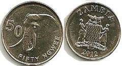 50 ngwee from Zambia