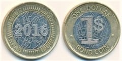 1 dollar (Currency-Bond) from Zimbabwe