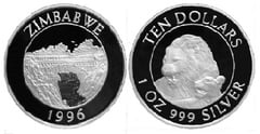 10 dollars (Puente de las Cataratas Victoria) from Zimbabwe