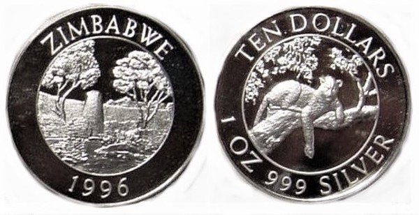 Photo of 10 dollars (Ruinas de Gran Zimbabwe)