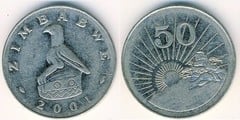 50 centavos from Zimbabwe
